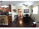 Open concept dining room and kitchen combination at 2021 Oliver Pl, Winter Haven, FL 33881