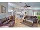 Open living space with comfortable seating, breakfast bar, and a dining area at 2350 Paulette Dr, Haines City, FL 33844