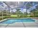 Beautiful screened-in pool overlooking a gorgeous golf course at 2350 Paulette Dr, Haines City, FL 33844