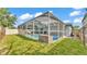 Backyard with screened in pool, spacious lawn and relaxing atmosphere for outdoor enjoyment at 2602 Whitewood Rd, Mulberry, FL 33860