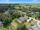 Aerial view of a home with a pool in a wooded area at 2977 Sequoyah Dr, Haines City, FL 33844