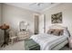 Cozy bedroom with white wicker dresser, woven decor, and a charming, comfortable atmosphere at 2977 Sequoyah Dr, Haines City, FL 33844