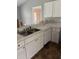 Kitchen features a dual stainless steel sink, dishwasher, and plenty of cabinet space at 300 E Washington St, Minneola, FL 34715