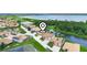 Aerial view of home in a desirable community, highlighting the surrounding ponds, lush landscapes, and serene setting at 3802 Litchfield Loop, Lake Wales, FL 33859