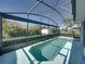 An in-ground pool sits inside of a screened in enclosure at 5340 Nicklaus Dr, Winter Haven, FL 33884