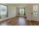 Bright living room featuring wood floors and natural light at 6300 Dolostone Dr, Lakeland, FL 33811