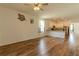 Open concept living area with breakfast bar and views of the kitchen at 6300 Dolostone Dr, Lakeland, FL 33811