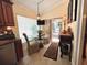 Breakfast nook with view to patio and bright natural light at 741 Canberra Rd, Winter Haven, FL 33884