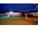 Large backyard featuring a screened patio, a fountain, and parking for a Clipper camper at 1366 Merrimack Pl, Davenport, FL 33837