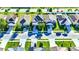 An aerial view of several two-story homes in a neatly planned community neighborhood at 2169 Rose Blvd, Winter Haven, FL 33881