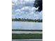 Picturesque lake view from the property showcasing tranquil waters, lush greenery, and mature trees at 2609 Village Lakes Blvd, Lakeland, FL 33805