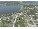 A birds-eye view of the property, nestled in a tranquil neighborhood at 2800 Sunset Nw Dr, Winter Haven, FL 33881