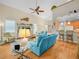 Spacious living room with an open layout, perfect for entertaining and relaxation at 4105 Limerick Dr, Lake Wales, FL 33859