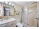 Bathroom featuring a vanity and enclosed shower at 6027 Grand Oaks Se Dr, Winter Haven, FL 33884