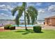 Community pool for residents with lounge seating, a palm tree and a lake view at 658 Lake Dexter Cir, Winter Haven, FL 33884