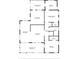 Detailed floor plan exhibiting the dining room, living room, eat-in kitchen, bedrooms, screened porch and sunroom at 836 S Lake Starr Blvd, Lake Wales, FL 33898