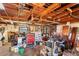 Garage is full of tools and storage shelves at 836 S Lake Starr Blvd, Lake Wales, FL 33898