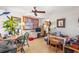 Inviting office area featuring ample natural light, a sewing machine and a unique, rustic decor at 836 S Lake Starr Blvd, Lake Wales, FL 33898