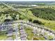 Discover this suburban community from a bird's eye view, showcasing homes, green spaces, and convenient access to amenities at 8720 Micmac Ct, Polk City, FL 33868