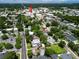 Aerial view of the town, showcasing the neighborhood and the house's location at 103 Se Tuscawilla Ave, Ocala, FL 34471