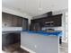 Modern kitchen with dark cabinets, stainless steel appliances, and an island at 1264 Buckeye Ne Rd, Winter Haven, FL 33881