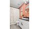 Charming bathroom with floral accents and modern fixtures at 1274 Pintail Pl, Lakeland, FL 33813