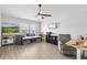 Spacious bedroom with a fan, natural light, and versatile layout at 1274 Pintail Pl, Lakeland, FL 33813