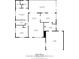 Detailed floor plan showing layout of home, including living room, bedrooms, kitchen, and screened porch at 165 Lagoon Rd, Winter Haven, FL 33884