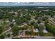 Aerial view highlighting the property's location in an established neighborhood at 208 Lake Dale Dr, Auburndale, FL 33823