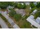 Aerial view of the property highlighting the surrounding neighborhood and large lot at 208 Lake Dale Dr, Auburndale, FL 33823