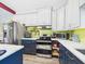 Modern kitchen with stainless steel appliances, updated cabinets, and a seamless blend of style and function at 2418 W 1St St, Sanford, FL 32771