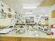 Bright studio featuring large work table; ideal for hobbies or projects with abundant natural light and creative display at 2418 W 1St St, Sanford, FL 32771