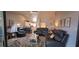 Open-concept living room with vaulted ceilings and a relaxing atmosphere for entertaining or unwinding at 7201 Country Club Dr # G21, Lake Wales, FL 33898