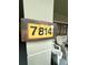 Clear view of the house number displayed on the exterior of the home at 7814 Plunkett Ave, Orlando, FL 32810