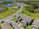 Townhome community view with a lake nearby at 16039 Juniper Inlet Aly, Winter Garden, FL 34787