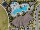 Community pool and clubhouse from above at 16039 Juniper Inlet Aly, Winter Garden, FL 34787