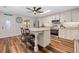 Modern kitchen with island and granite countertops at 1860 Lake Markham Rd, Sanford, FL 32771