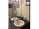 Bathroom with a double vanity and dark tile at 255 Sandlewood Trl # 4, Winter Park, FL 32789