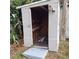 Small shed with shelving for extra storage at 325 Garden St, Daytona Beach, FL 32114