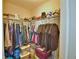 Walk-in closet with ample hanging space and shelving at 4481 Reding Way, Lakeland, FL 33813