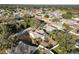 Expansive aerial view showcasing the neighborhood and property, with its screened in pool at 766 Bryson Loop, Lakeland, FL 33809