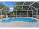 Screened-in pool area featuring an in-ground pool at 1411 Juarez Pl, The Villages, FL 32159