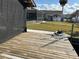 Wooden dock featuring waterfront access and the home's backyard at 1618 Juno Trail, Astor, FL 32102