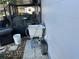 Exterior sink and covered patio, great for outdoor activities and maintenance at 1618 Juno Trail, Astor, FL 32102