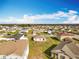 Expansive aerial view of a community featuring modern houses and green spaces at 2369 Crossandra St, Mascotte, FL 34753