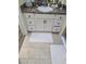 Bathroom with vanity, sink and tiled floors at 3362 Sebastion Ave, The Villages, FL 32163