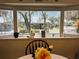 Scenic exterior view from dining nook window showcasing lush landscaping and neighborhood at 207 Jacaranda Dr, Leesburg, FL 34748