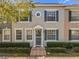 Charming townhouse featuring neat front yard landscaping, shuttered windows, and neutral exterior paint at 3654 Peppervine Dr, Orlando, FL 32828