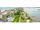 Aerial view of the community with intracoastal and ocean views at 1 Oceans West Blvd # 3B4, Daytona Beach, FL 32118
