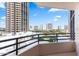 Enjoy city views from this condo balcony, offering a relaxing outdoor space to unwind and appreciate the surroundings at 1 Oceans West Blvd # 3B4, Daytona Beach, FL 32118
